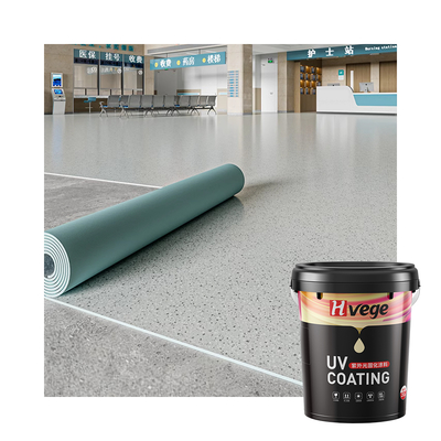 Uv Pvc Lvt Floor Coating Synchronous Flower Texture Coating Epoxy Floor Paint Intermediate Coating