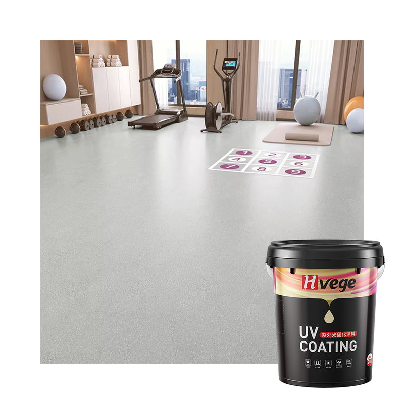 High Gloss Matte Finish Excimer Coating Preservative Easy Clean Workplace Floor Coating Easy Clean Workplace Uv Floor Coating